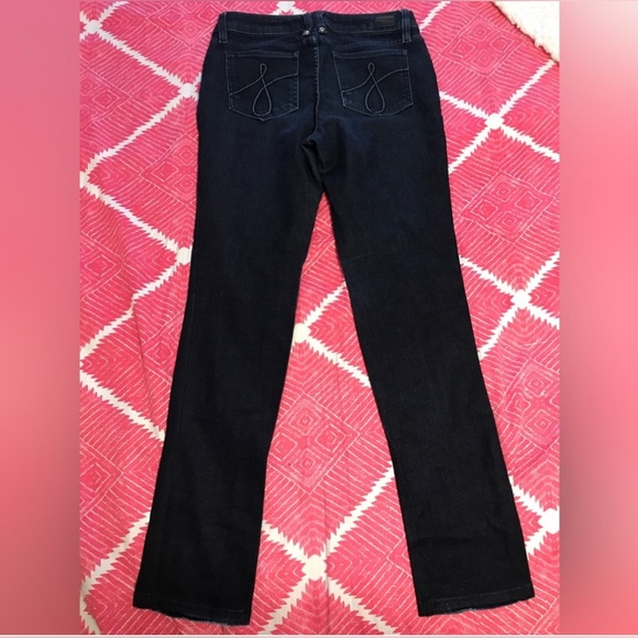 Women’s Y2k Juicy Dark Wash J Pocket Jeans Sz 28 - Picture 4 of 5